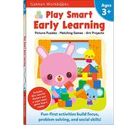 Play Smart Early Learning Age 3+: Preschool Activity Workbook with Stickers for Toddlers Ages 3, 4, 5: Learn Essential First Skills: Tracing, Coloring, Shapes (Full Color Pages)