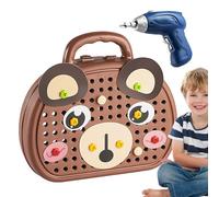 Play Tool Bench Kits, Educational Engineering Toy, 10.24x9.84 Inches Fine Motor Skills Development, Interactive Construction Set for Kids Girls Boys Over 3 Years