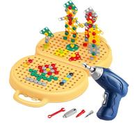 Play Toolbox - Play Toolbox All Piccoli - Cassetta degli attrezzi Creativa, Giocattoli per con Trapano | Kit di costruzione per con giochi di simulazione 2D/ , Cassetta degli attrezzi