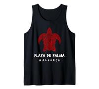 Playa De Palma Maiorca Spagna Tribal Sea Turtle Ocean Design Canotta