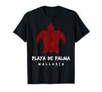 Playa De Palma Maiorca Spagna Tribal Sea Turtle Ocean Design Maglietta