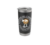 Playa del Carmen Beach Mexico Vacation Tropical Summer Bicchiere termico in acciaio inox doppia parete