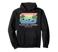 Playa del Carmen Messico Viaggio di Vacanza in Un Resort Messicano retrò Felpa con Cappuccio