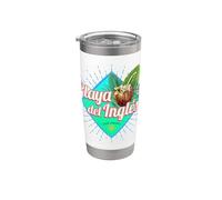 Playa del Ingles Gran Canaria Isole Canarie Spagna Souvenir Bicchiere termico in acciaio inox doppia parete