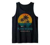 Playa Medina Venezuela Venezuelano Retro Tramonto Design Canotta
