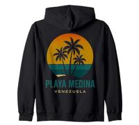 Playa Medina Venezuela Venezuelano Retro Tramonto Design Felpa con Cappuccio