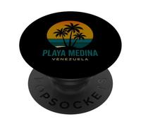 Playa Medina Venezuela Venezuelano Retro Tramonto Design PopSockets PopGrip Adesivo