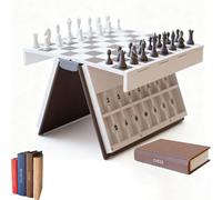 Playbook'd - Gioco dell'impiccato, Scacchi magnetici, Set di backgammon, Gioco a quattro, Battaglia navale, Scacchiera 3D, Giochi da tavolo Playbook'd (Chess)