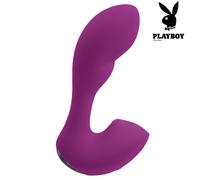 Playboy Arch Vibratore Doppio per Punto G e Clitoride in Silicone Morbido Viola