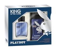 PlayBoy Confezione Regalo Uomo King Of The Game Profumo Eau De Toilette Spray 60ml e Gel Doccia Shampoo 2in1 250 ml