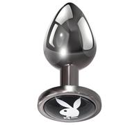 Playboy Tux - plug anale - piccolo (argento)