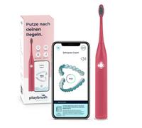 Playbrush Smart One, Spazzolino Elettrico Sonico, App Intelligente per l'Igiene Orale, Controllo Pressione per Proteggere le Gengive, Timer, 3 Programmi, 1 Testina, Autonomia 3 Settimane, Corallo
