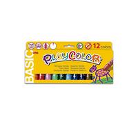 Playcolor 10731 Basic One Solid Poster Paint Stick, colori assortiti, confezione da 12