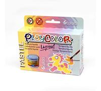 PlayColor Liqüid Pastel - Pittura Tempera Pastello - 6 Colori Assortiti - 16801