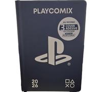 COMIX Playstation - Diario Giornaliero 16 Mesi 2025-2026, con Copertina Rigida, 592 Pagine con Stickers Adesivi e Contenti Esclusivi Playstation, Ideale per le Scuole Medie o Superiori, 12 x 16.5H cm