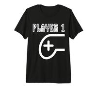 Player 1 Family Matching Console Gamer Partners Gaming Maglietta Premium