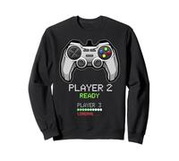 Player 2 Ready Player 3 Caricamento Coppia Tee Annuncio del Bambino Felpa