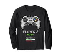 Player 2 Ready Player 3 Caricamento Coppia Tee Annuncio del Bambino Maglia a Manica