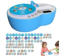 Player musicale per bambini da 1200 mAh - giocattolo di fonografo vintage, design classico | Grammofono portatile con carte educative, giocatore di storie interattive per la musica per bambini, educaz