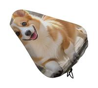 Playful Corgi - Coprisedile per bicicletta con coulisse, impermeabile, protegge dal sole e dalla polvere, unisex, per mountain bike