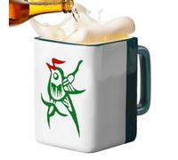 Playful Design: Designed with a classic mahjong theme, this ceramic coffe