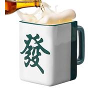 Playful Design: Designed with a classic mahjong theme, this ceramic coffe