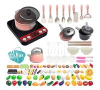 Playful Kitchen Set - 110 pezzi Kids Cooking Toys, Pretend Chef Kit with Utensils, Colorful Playware Pair with Fun, Classroom Role Play Accent, Educational Toys for Home, Party, Nursery