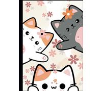 Playful Kittens 7"x10" Hardcover Notebook Wide-Ruled Composition Style 100 pages: Journal, School, Personal, Cute Kitty, Cats, Kittens
