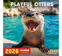 Playful Otters Calendar 2026: A year of joyful river and sea otters