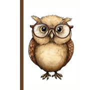 Playful owl who feels like a helpful librarian or a wise friend: Work Notebook, Funny Office Gift for Women, Coworker, Boss, Secret Santa Gag Gift (Blank Lined Journal)