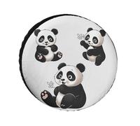 Playful Panda - Copertura universale per pneumatici da rimorchio, impermeabile, per rimorchi, camion, camper, SUV da 24 a 36 pollici (adatta per ruote da 34 pollici