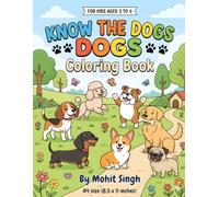 Playful Puppies Coloring Book: Super Simple Dog Breed Illustrations with Big Outlines for Toddlers, Preschoolers, and Little Kids