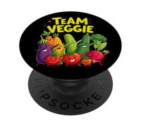 Playful Vegetable Characters Dabbing Dab Funny Team Veggie PopSockets PopGrip Adesivo