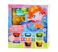Playgo Clay Play Set Deep in the Sea - 6 vasi di argilla colorata