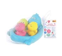 Playgo giocattoli da bagno dino famiglia colorata plastica morbida