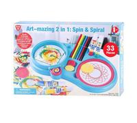 Playgo set da disegno a spirale giocattolo creativo 2 in 1 33 pezzi