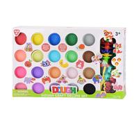 Playgo set da gioco in argilla di lusso - 20 vasetti di argilla colorata per bambini
