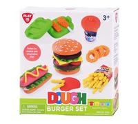 Playgo set da gioco in argilla hamburger - vasetti di argilla creativi fast food