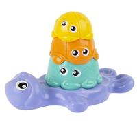 Playgro 123 Stack Me Seal, Bicchierini da Bagno Impilabili per Neonato - Gioco Sensoriale con Animali Marini e Foca Galleggiante - Motricità e Attività Acqua