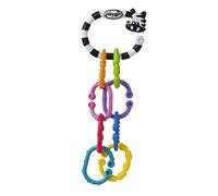 Playgro Anello per Dentizione e Sonaglio a Catena Zebrato, 9 Pezzi, A Partire da 3 Mesi, Multicolore, 40141