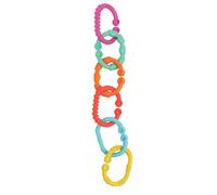 Playgro Catenella per Passeggino, 24 Pezzi, A Partire da 3 Mesi, Catenella Ricurva, Multicolore, 40134