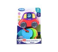 Playgro Beep and Play Keys, sonaglio per neonati, interattivo, sveglia musicale, giocattolo dentizione, da 6 mesi