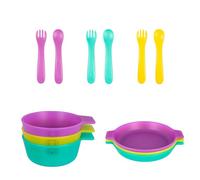 Playgro First Fun Set Pappa Completo 3 Pezzi, Set Pasti per Bambini con Ciotole, Piatti e Posate, Ideale per Ogni Pasto