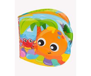 Playgro Libro da Bagnetto, con Effetti Sonori, A partire da 6 mesi, Senza Bisfenolo A (BPA), Splashing Fun Friends Bath Book, Multicolore, 40180