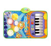Playgro Rhythm and Jam Melody Mat, Tappeto Musicale Rhythm and Jam - Tappeto Interattivo con Suoni di Pianoforte, Batteria, Violino, Tromba e Fisarmonica