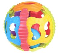 Playgro Shake Rattle & Roll Ball Palla Sensoriale per Bambini con Sonaglio Integrato | Texture da Esplorare e Colori Vivaci | Giocattolo per lo Sviluppo Sensoriale e della Motricità | +6 Mesi