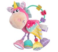 Playgro Unicorn Activity Rattle sonagli da 3 Mesi, Giocattoli da dentizione per Neonati e Bambini, sonaglio sensoriale Non tossico.