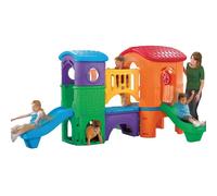 Step2 Clubhouse Climber Parco giochi con 2 scivoli | Torre di gioco per bambini XXL/casa di gioco per bambini in plastica