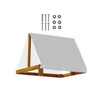 Playground Shade Canopy Swing Set Replacement Tarp, Waterproof Shade Sail, Black And White Stripe, Pergola Accessories