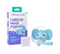 Playhouse MD Booger Buddy - Aspiratore nasale a forma di elefante, con luce a LED, per neonati e bambini, senza BPA, per alleviare il naso chiuso e la congestione, design facile da pulire